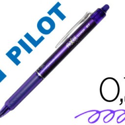 Bolígrafo Pilot Frixion Clicker borrable tinta violeta